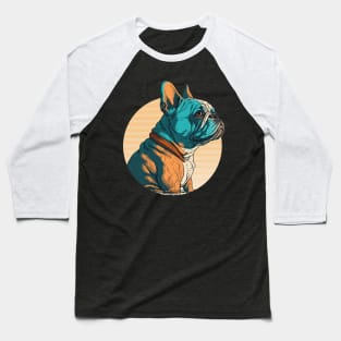French Bulldog Vivid Colors Baseball T-Shirt